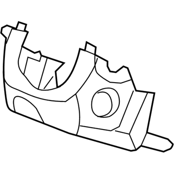 Honda 77360-SWA-A02ZA Cover Assembly, Column (Lower) (Graphite Black)