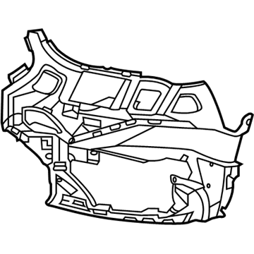 BMW 51-11-7-954-215 BRACKET, FOG LAMP LEFT