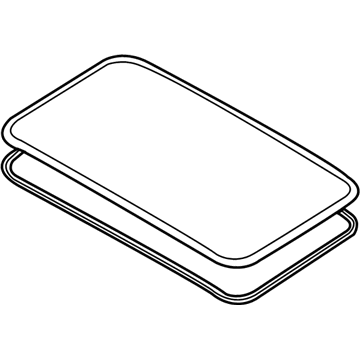 Hyundai 81610-1R000 Sunroof Glass Panel Assembly