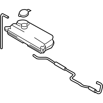 Kia 254312E000 Radiator Reservoir Assembly