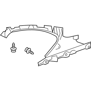 Toyota 62571-21021-B0 Upper Quarter Trim
