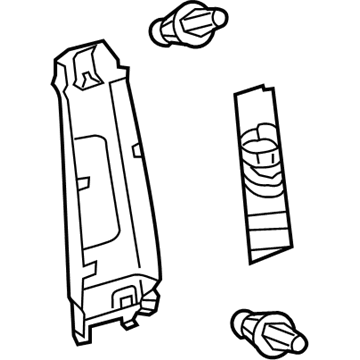 Lexus 62410-76010-C1 GARNISH Assembly, Center Pillar