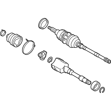 Lexus 43410-30040 Shaft Assembly, Front Drive