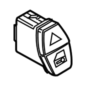 BMW 61-31-9-161-896 Switch, Hazard-Warning Centerlock