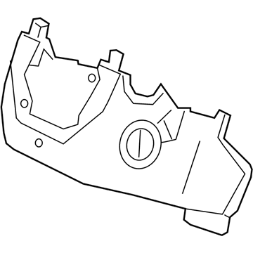 Honda 77360-T5R-A01ZA Cover Assembly, Column (Lower) (Deep Black)