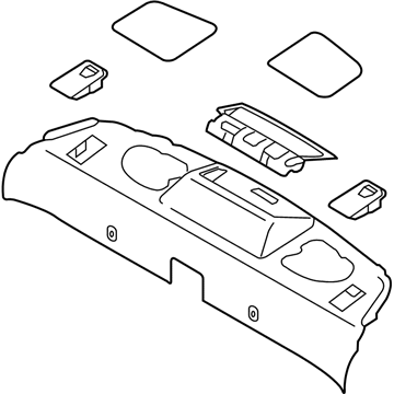Infiniti 79910-JL01D Finisher-Rear Parcel Shelf