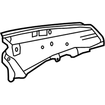 Nissan 76631-4RA0A Pillar-Rear, Inner LH