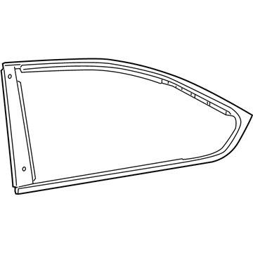Lexus 75703-50050 Moulding, Rear Door Belt, RH