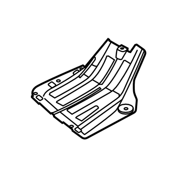 Hyundai 86675-AA000 Cover-RR Bumper Under, LH