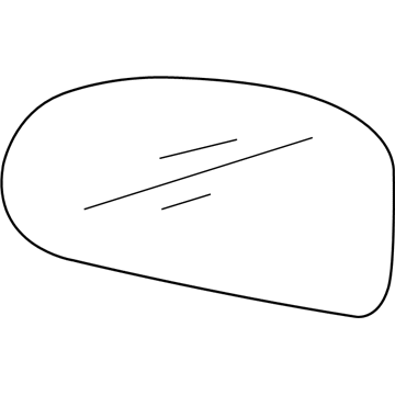 Hyundai 87621-0A000 Mirror & Holder-Outside Rear, RH