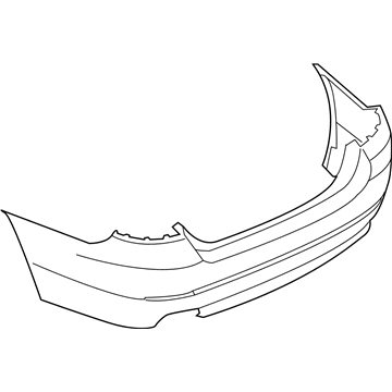 BMW 51-12-7-332-765 Panel, Bumper, Primed, Rear