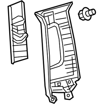 Lexus 62410-48101-A0 GARNISH Assembly, Center Pillar