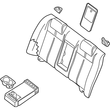 Nissan 88600-JA01A Back Assy-Rear Seat