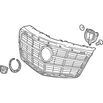 GM 22753187 Grille Asm-Radiator Upper