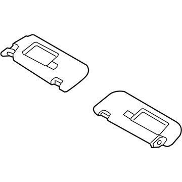 Hyundai 85210-A5110-TX Sun Visor Assembly, Left