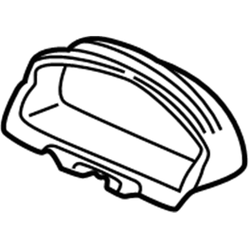 Honda 77200-S5A-A01ZA Visor Assy. (Inner) *NH1L* (BLACK)