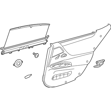 Lexus 67630-06F70-20 Panel Assembly, RR Door