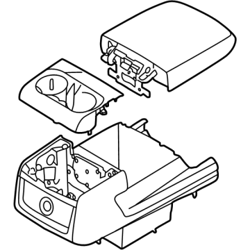 Kia 84680R0000B7F STORAGE BOX-CONSOLE