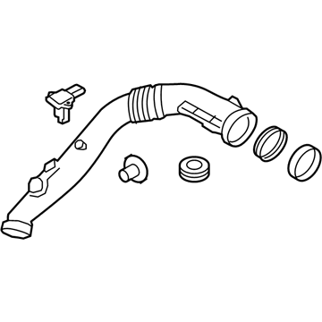 BMW 13-71-7-583-726 Air Duct Without Air Mass Meter