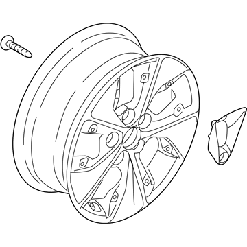 Hyundai 52905-G7700 Aluminium Wheel Assembly