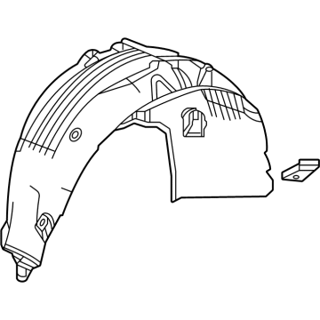 Honda 74550-3A0-A00 FENDER ASSY-, R- RR
