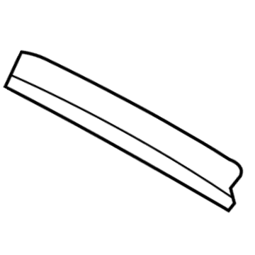 Lexus 75755-33020 Moulding, Front Door Window Frame, Rear RH