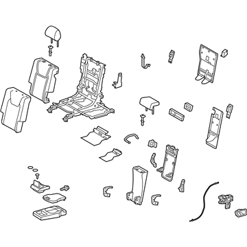 Lexus 71300-48Q51-A0 Seat Assembly, Rear