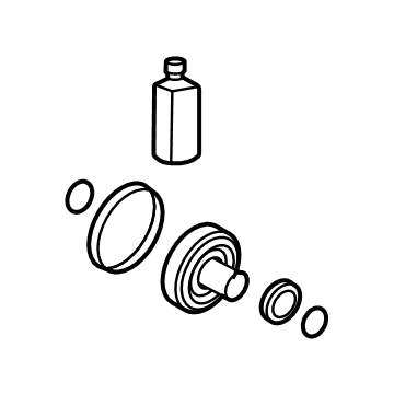 Kia 498R5CV100 BOOT KIT-DIFF SIDE, R