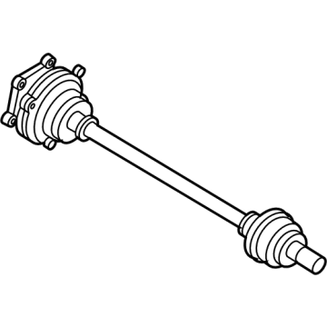 Hyundai 49800-GI000 SHAFT ASSY-RR DRIVE AXLE, LH