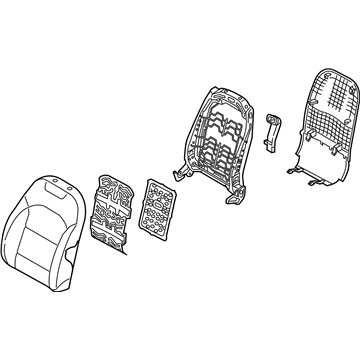 Kia 88400G5501AY1 Back Assembly-Fr Seat, RH