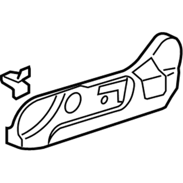 Honda 81638-TA0-A11ZB Cover, L. Reclining (Outer) *NH686L* (QP LIGHT WARM GRAY)