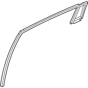 Kia 835411W000 Run Assembly-Rear Door Window Glass