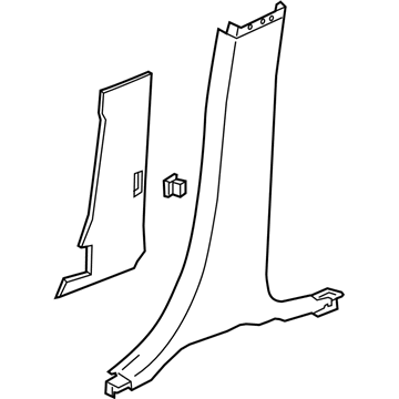 GM 84577886 Lower Center Pillar Trim
