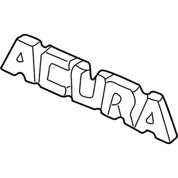 Acura 75732-SL5-A00 Emblem, Rear (Acura)