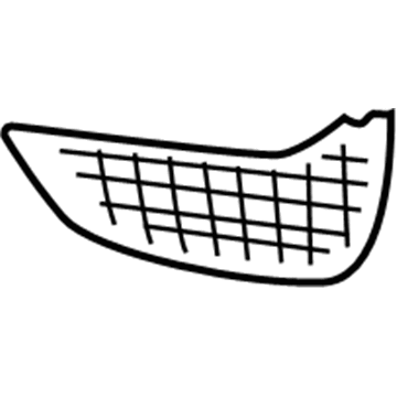 BMW 51-11-8-054-301 Grille, Air Inlet, Open, Left