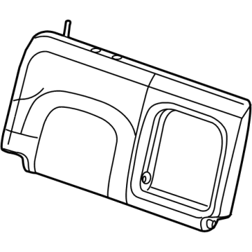 Nissan 88620-9BU1C TRIM ASSY-BACK, REAR SEAT RH