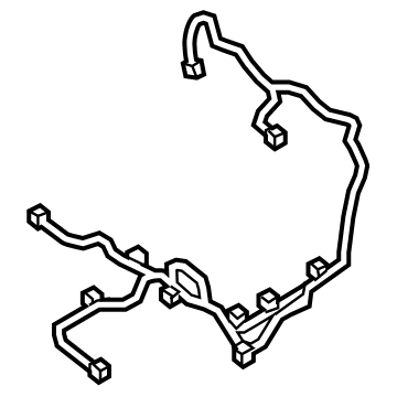 Nissan 87019-5AB0A Harness-Front Seat, RH