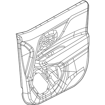 Mopar 6FR24U32AA Panel-Front Door Trim