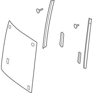 Nissan 83300-1FC0A Glass Assy-Side Window, RH