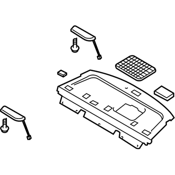 Hyundai 85610-3L203-J9 Trim Assembly-Package Tray