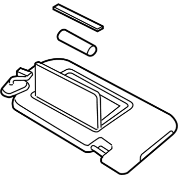 Infiniti 96401-JJ51A Driver Sun Visor Assembly