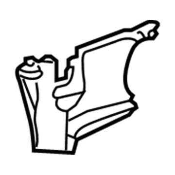 Lexus 51444-50030 Engine Under Cover, Rear Left