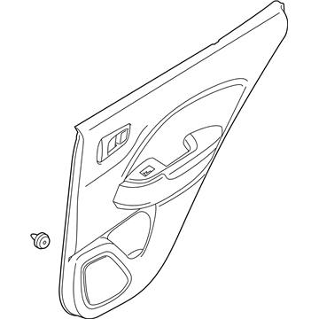 Hyundai 83307-K2010-NNB Panel Assembly-Rear Door Trim, LH