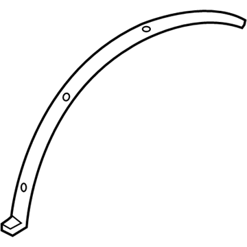 Lexus 75873-50051 MOULDING, Quarter Wheel Opening