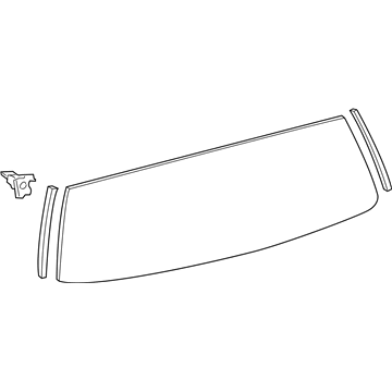 Toyota 68105-52520 Lift Gate Glass