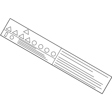BMW 61-25-7-591-203 Warning Sticker, Hv Accumulator