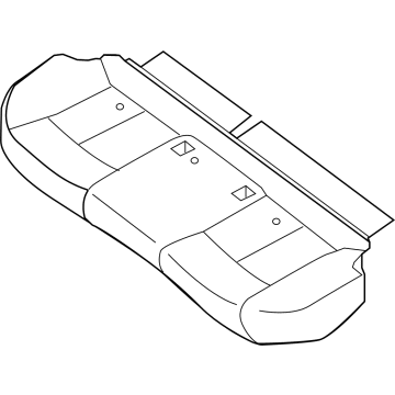 Nissan 88320-6LB0A Trim Assy-Cushion, Rear Seat