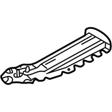 Lexus 58361-0E010 Reinforcement, Rear Floor Panel, NO.1 RH
