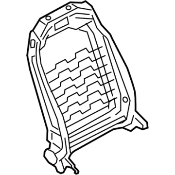 BMW 52-10-7-421-859 BACKREST FRAME, LEFT