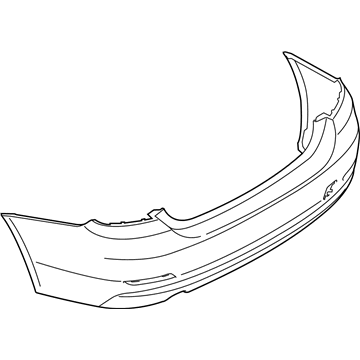 BMW 51-12-7-377-998 Panel, Bumper, Primed, Rear